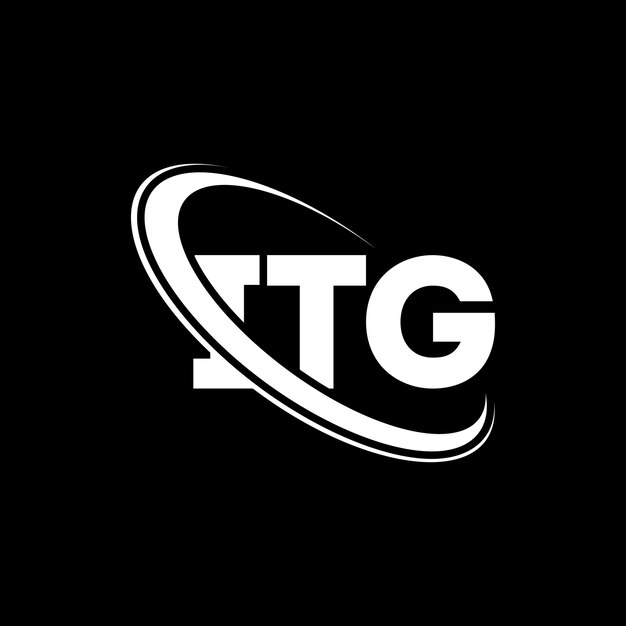El logotipo de ITG, la letra ITG, el diseño del logotipo de la carta ITG, las iniciales del logotipo ITG vinculadas con círculo y monograma en mayúsculas, la tipografía de ITG para el negocio tecnológico y la marca inmobiliaria.