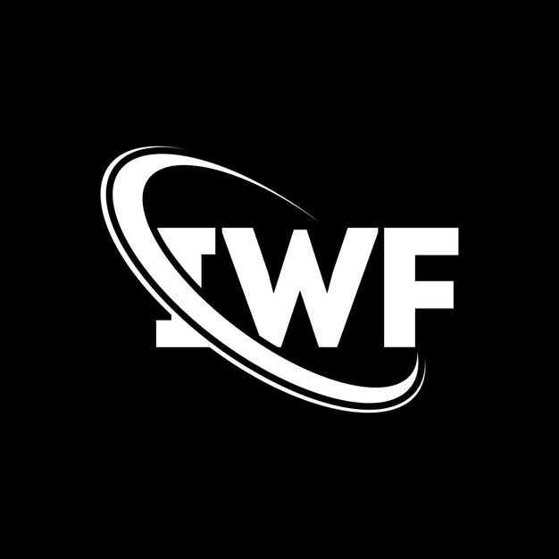 Logotipo de IWF IWF letra IWF diseño de logotipo de letra Iniciales Logotipo IWF vinculado con círculo y mayúscula Logotipo de monograma IWF tipografía para negocios tecnológicos y marca inmobiliaria