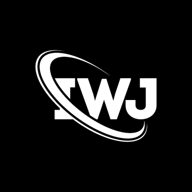 Vector logotipo de iwj iwj letra iwj diseño de logotipo de letra iniciales logotipo iwj vinculado con círculo y mayúscula logotipo de monograma iwj tipografía para negocios tecnológicos y marca inmobiliaria