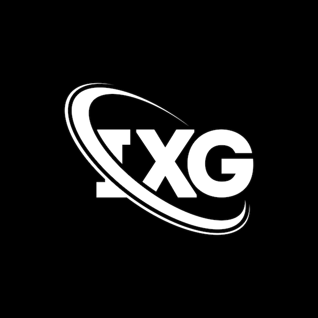 Logotipo IXG Diseño del logotipo de la letra IXG Iniciales El logotipo IXG vinculado con círculo y monograma en mayúsculas El logotipo XG tipografía para negocios tecnológicos y marca inmobiliaria