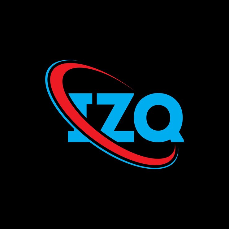 Vector logotipo izq izq letra izq diseño de logotipo de letra iniciales izq logotipo vinculado con círculo y mayúscula logotipo monograma izq tipografía para negocios de tecnología y marca inmobiliaria
