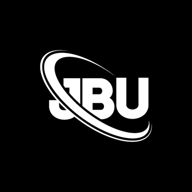 Logotipo JBU JBU letra JBU letra diseño logotipo iniciales JBU logotipo vinculado con círculo y mayúscula monograma logotipo JBU tipografía para negocios de tecnología y marca inmobiliaria