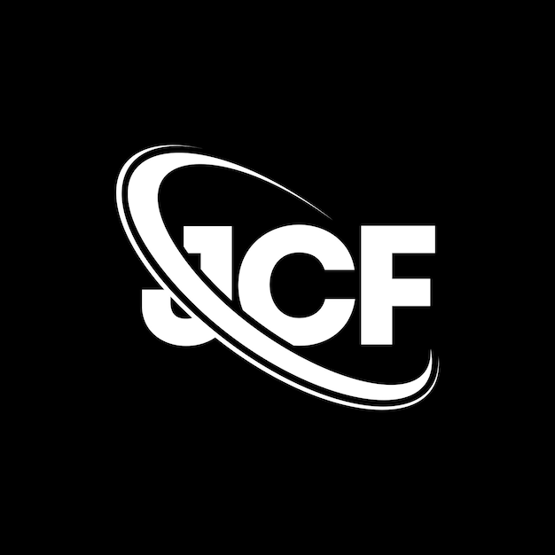 Logotipo de JCF JCF letra JCF diseño de logotipo de letra Iniciales JCF logotipo vinculado con círculo y mayúscula monograma logotipo JCF tipografía para negocios de tecnología y marca inmobiliaria