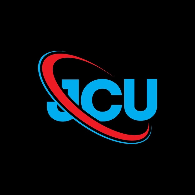 Logotipo JCU JCU letra JCU diseño de logotipo de letra Iniciales Logo JCU vinculado con círculo y mayúscula Logotipo monograma JCU tipografía para negocios tecnológicos y marca inmobiliaria