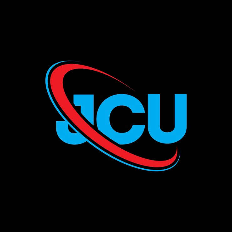 Vector logotipo jcu jcu letra jcu diseño de logotipo de letra iniciales logo jcu vinculado con círculo y mayúscula logotipo monograma jcu tipografía para negocios tecnológicos y marca inmobiliaria
