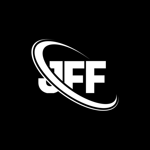 Logotipo JFF JFF letra JFF letra diseño logotipo iniciales logotipo JFF vinculado con círculo y mayúscula monograma logo JFF tipografía para negocios de tecnología y marca inmobiliaria