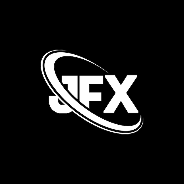 Logotipo JFX JFX letra JFX letra diseño logotipo iniciales JFX logotipo vinculado con círculo y mayúscula monograma logotipo JFX tipografía para negocios de tecnología y marca inmobiliaria