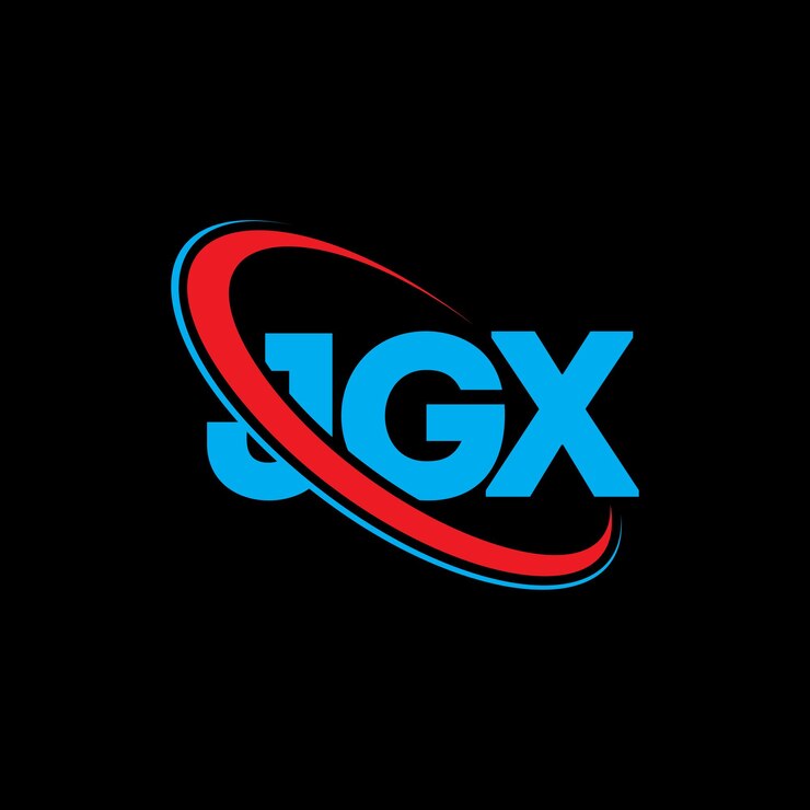 Vector logotipo jgx jgx letra jgx carta diseño de logotipo iniciales logotipo jgx vinculado con círculo y mayúscula logotipo monograma jgx tipografía para negocios de tecnología y marca inmobiliaria