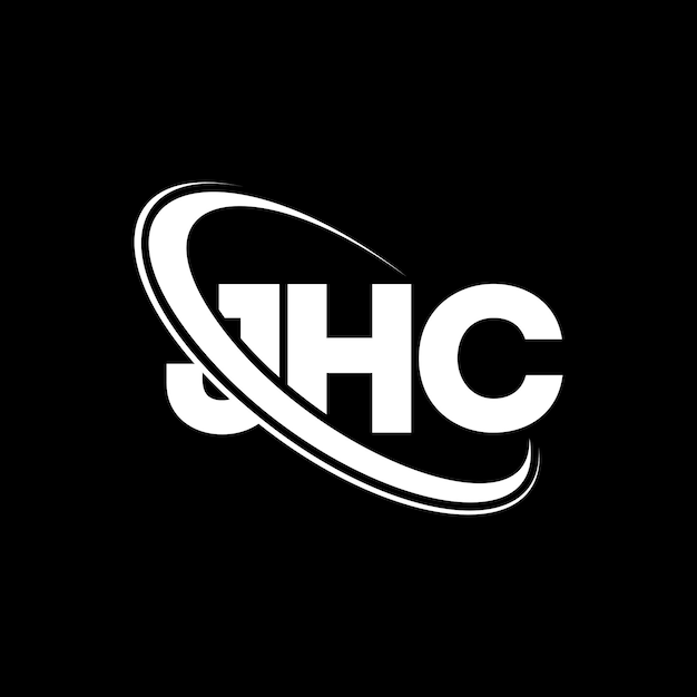 Logotipo JHC JHC letra JHC letra diseño logotipo iniciales logotipo JHC vinculado con círculo y mayúscula monograma logo JHC tipografía para negocios de tecnología y marca inmobiliaria