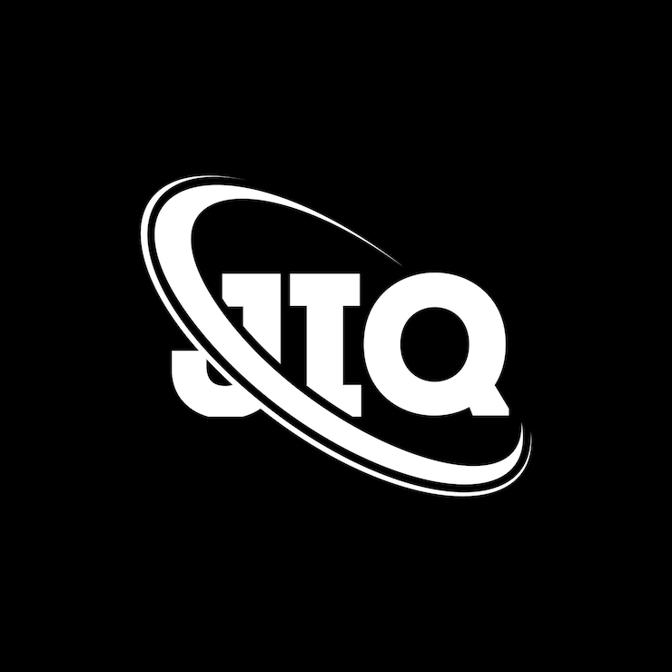 Vector logotipo jiq jiq letra jiq carta diseño de logotipo iniciales jiq logotipo vinculado con círculo y mayúscula logotipo monograma jiq tipografía para negocios de tecnología y marca inmobiliaria