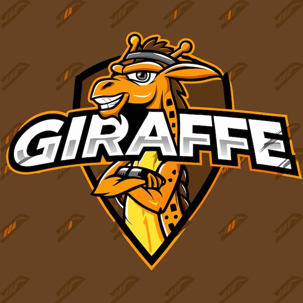 un logotipo de jirafa con un dragón en él