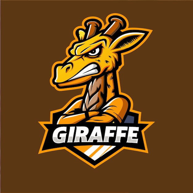 un logotipo de jirafa con una jirafa en él