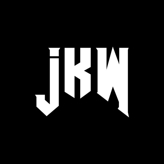 El logotipo de JKW es una combinación de colores blanco y negro, el logotipo JKW es un vector, el icono JKW es el alfabeto JKW es la tipografía.