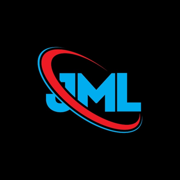 Logotipo JML JML letra JML letra diseño logotipo iniciales logotipo JML vinculado con círculo y mayúscula logotipo monograma JML tipografía para negocios de tecnología y marca inmobiliaria
