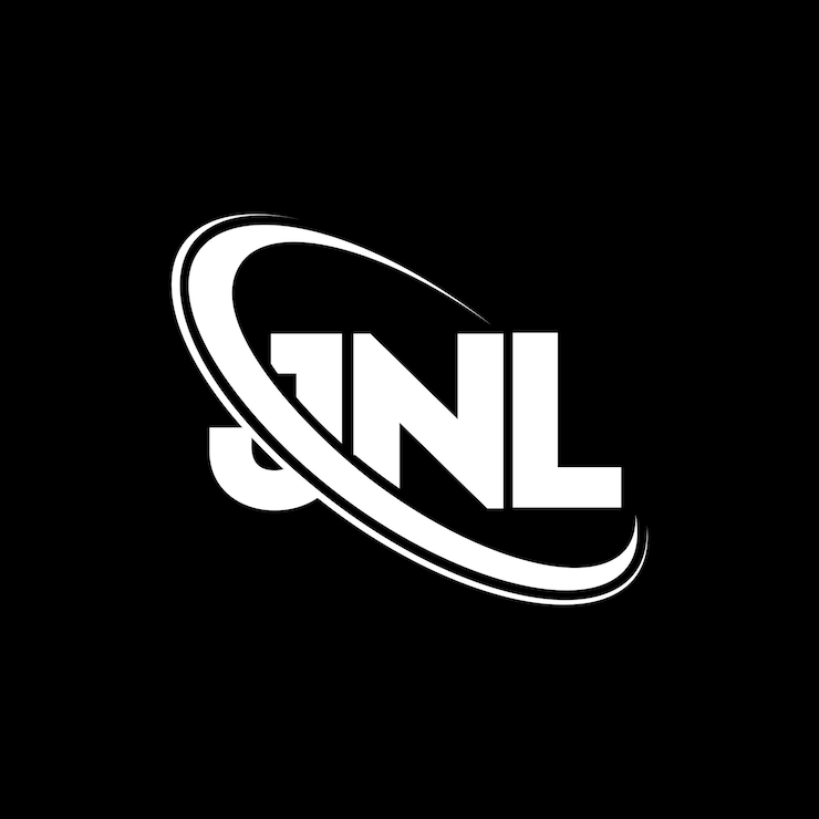 Vector logotipo jnl jnl letra jnl letra diseño logotipo iniciales jnl logotipo vinculado con círculo y mayúscula monograma logotipo jnl tipografía para negocios de tecnología y marca inmobiliaria
