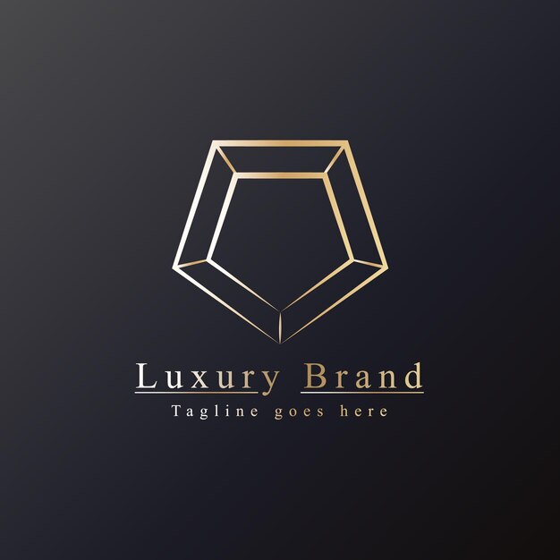 El logotipo de la joya es un gradiente dorado.