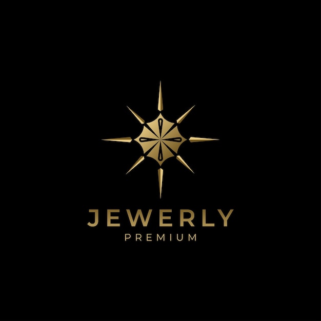 Logotipo de joyería joya lustre logotipo inspiración diamante diseño logotipo plantilla vector ilustración