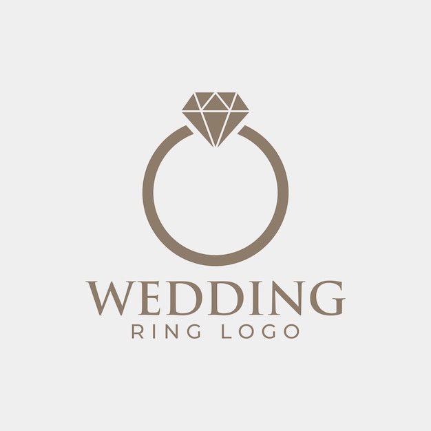 Logotipo de joyería de lujo y elegante con ilustración de silueta de arte de línea de diamantes