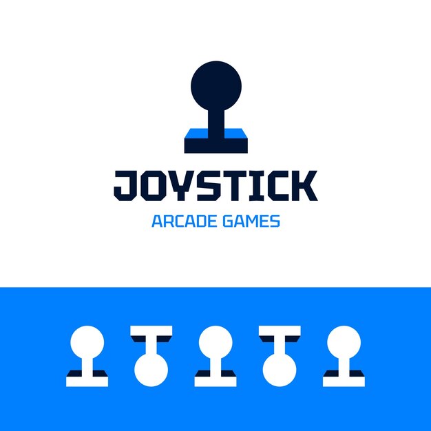 El logotipo del joystick Retro Games Vector