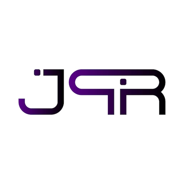 El logotipo de JPR es un monograma, iniciales, marca, letra, sello, diseño de símbolos de tipografía minimalista moderna.