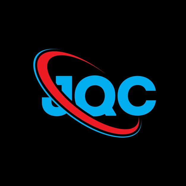 Vector logotipo jqc jqc letra jqc diseño de logotipo de letra iniciales logotipo de jqc vinculado con círculo y mayúscula logotipo de monograma jqc tipografía para negocios tecnológicos y marca inmobiliaria