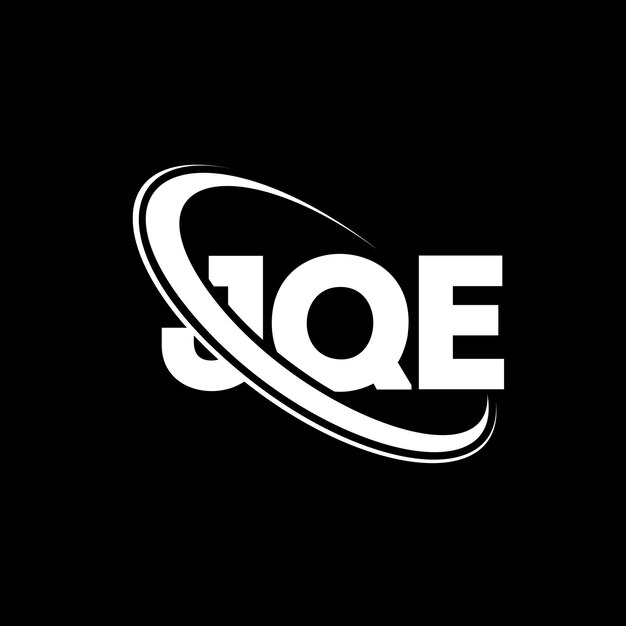 Logotipo de JQE JQE letra JQE logotipo de letra Iniciales Logotipo JQE vinculado con círculo y mayúscula Logotipo de monograma JQE tipografía para negocios tecnológicos y marca inmobiliaria