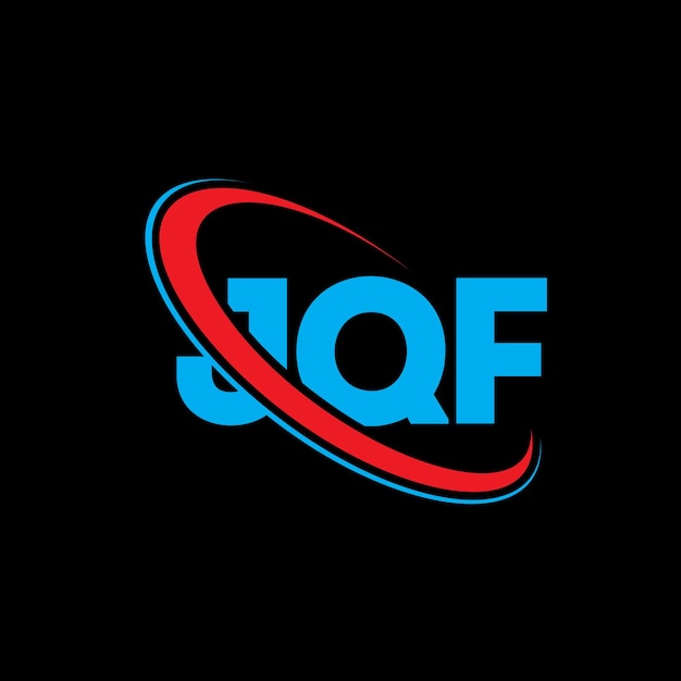 Logotipo de JQF JQF letra JQF diseño de logotipo de letra Iniciales JQF logotipo vinculado con círculo y mayúscula logotipo de monograma JQF tipografía para negocios de tecnología y marca inmobiliaria
