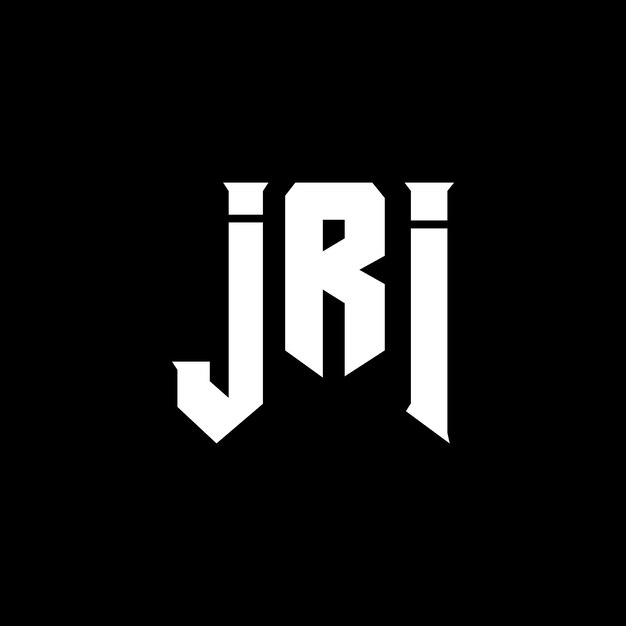 El logotipo de JRI es una combinación de colores en blanco y negro, un vector de JRI, un icono de JRI y una tipografía de JRI.