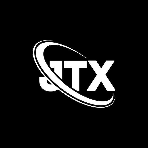 Logotipo JTX letra JTX letra diseño logotipo iniciales JTX logotipo vinculado con círculo y mayúscula monograma logotipo JTX tipografía para negocios de tecnología y marca inmobiliaria