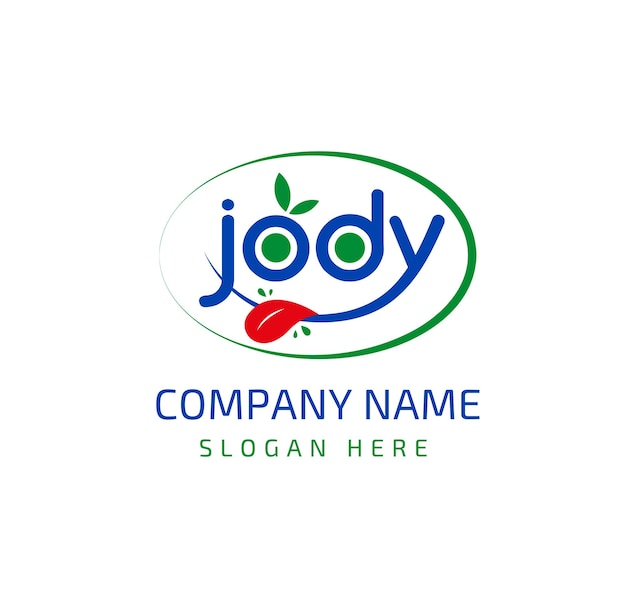 Logotipo de Judy Food en árabe e inglés