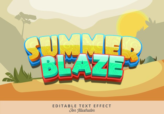 Logotipo del juego Efecto de texto editable para Illustrator