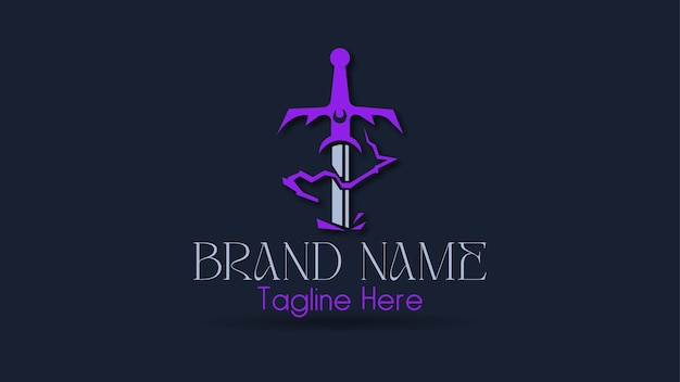 El logotipo del juego de espadas