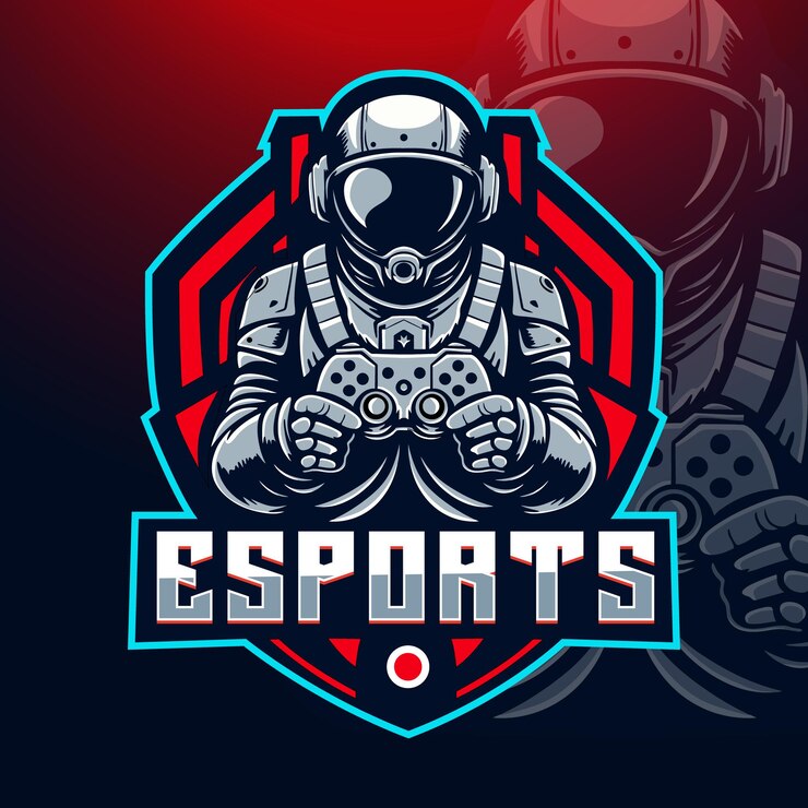 El logotipo del juego de eSports Astronaut