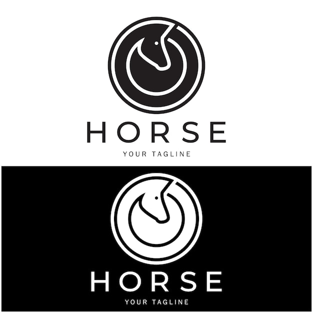 Logotipo del juego de estrategia de ajedrez con el ministro del peón del rey del caballo y el campeonato del torneo de ajedrez rookfor