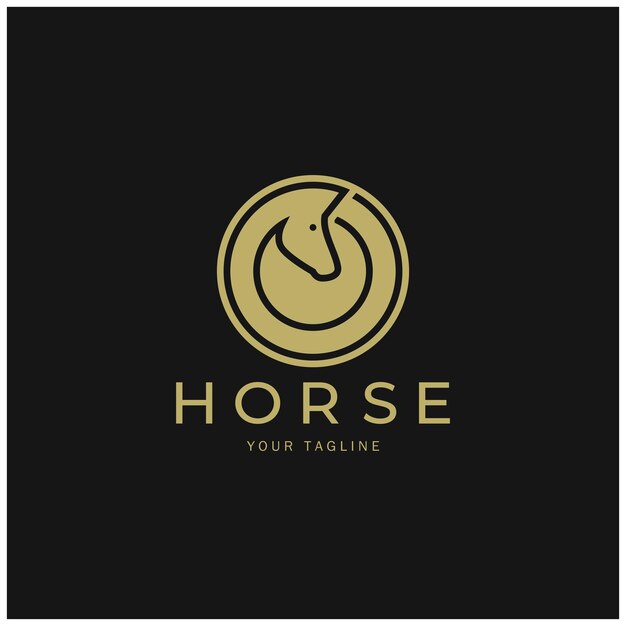 Logotipo del juego de estrategia de ajedrez con el ministro del peón del rey del caballo y el campeonato del torneo de ajedrez rookfor