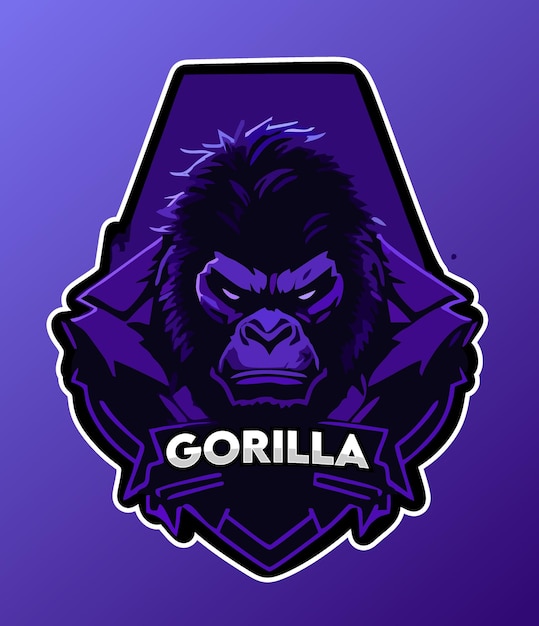 Logotipo de juego Gorilla Esport