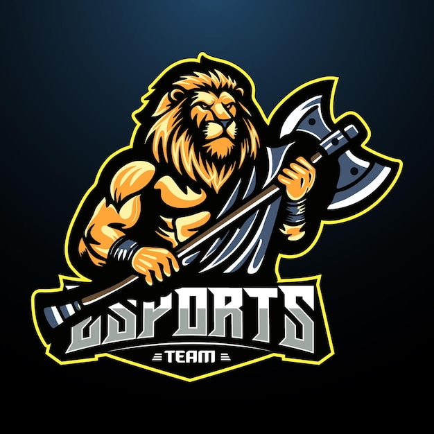 Logotipo del juego de la mascota león