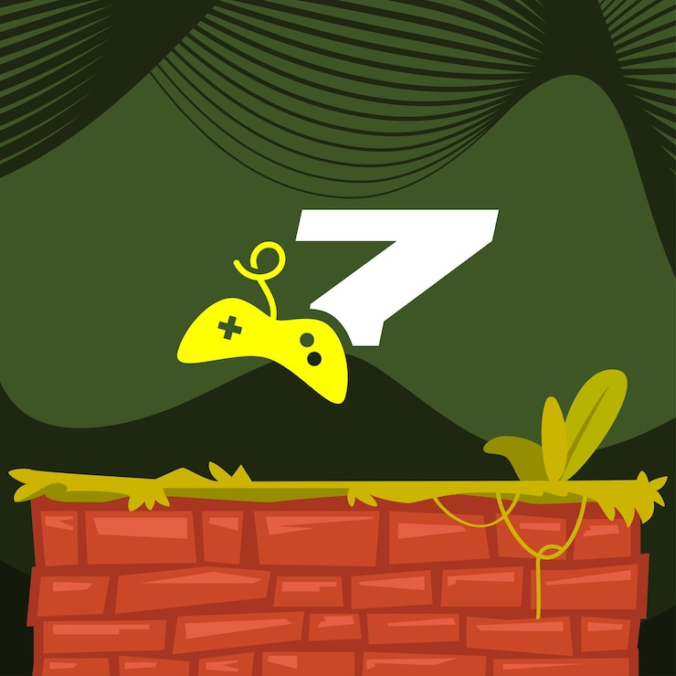 Vector logotipo del juego número 7