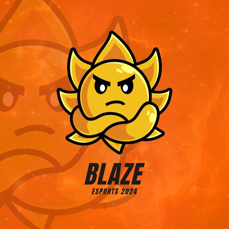 El logotipo de los juegos es orange sun blaze esports