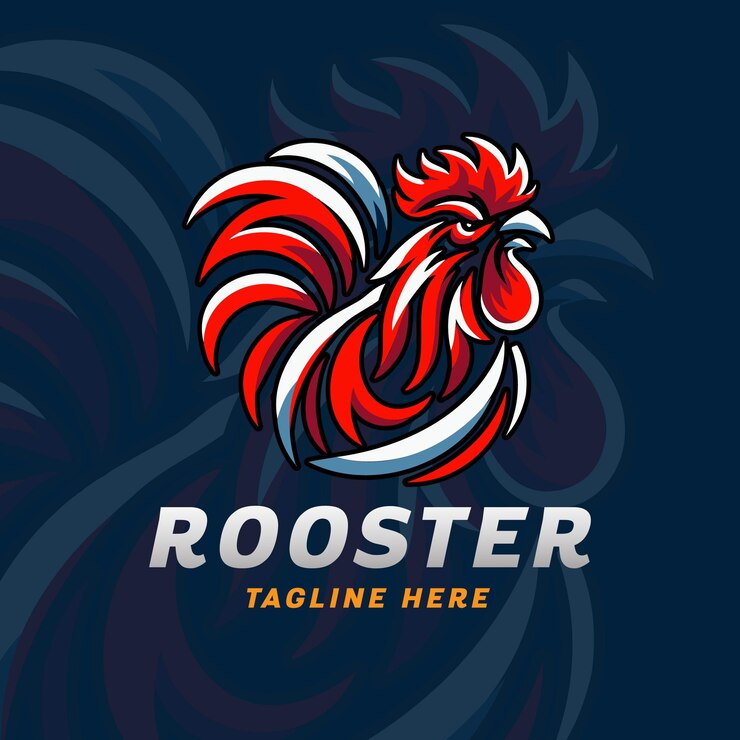 Logotipo de juegos de mascota gallo