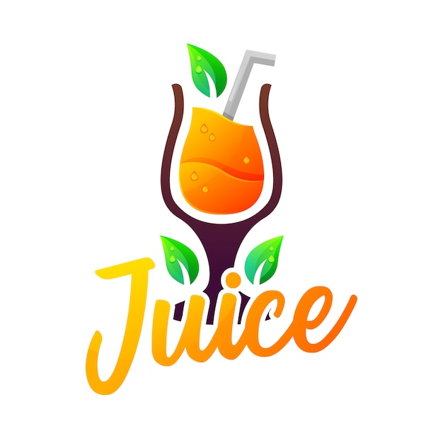 El logotipo del jugo de naranja