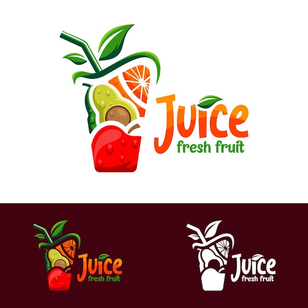 Vector logotipo de jugo