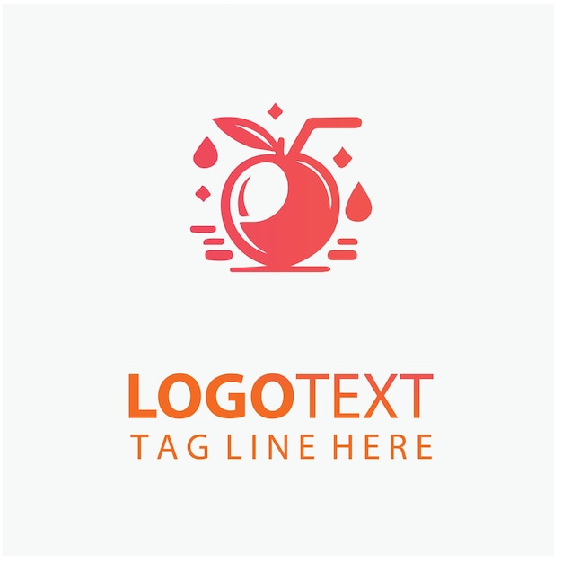 El logotipo de los jugos frescos