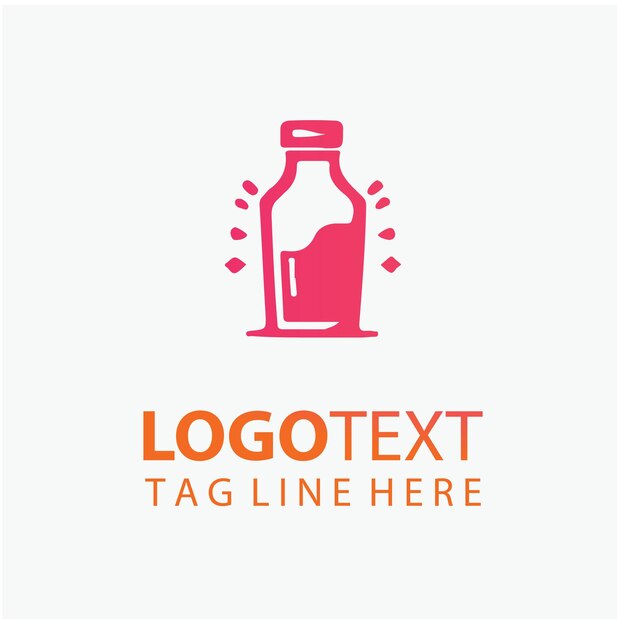 El logotipo de los jugos frescos
