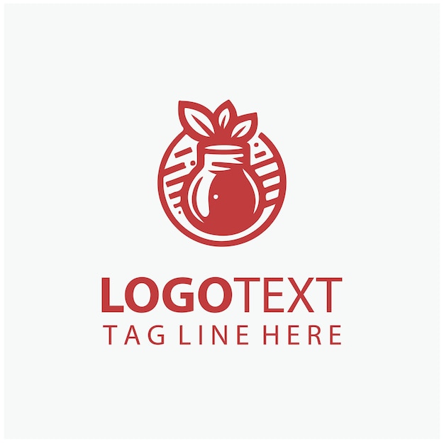 El logotipo de los jugos frescos
