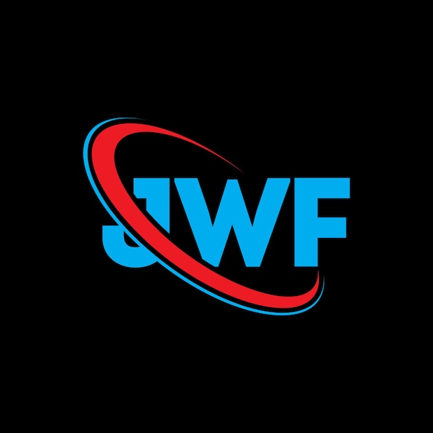 Logotipo JWF JWF letra JWF diseño de logotipo de letra Iniciales JWF logotipo vinculado con círculo y mayúscula logotipo monograma JWF tipografía para negocios de tecnología y marca inmobiliaria