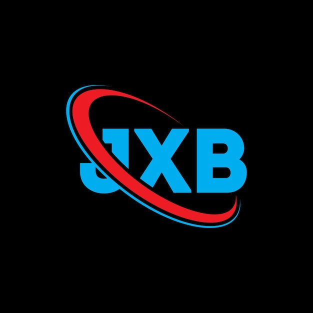 Logotipo JXB JXB letra JXB diseño de logotipo de letra Iniciales Logo JXB vinculado con círculo y mayúscula logotipo monograma JXB tipografía para negocios de tecnología y marca inmobiliaria