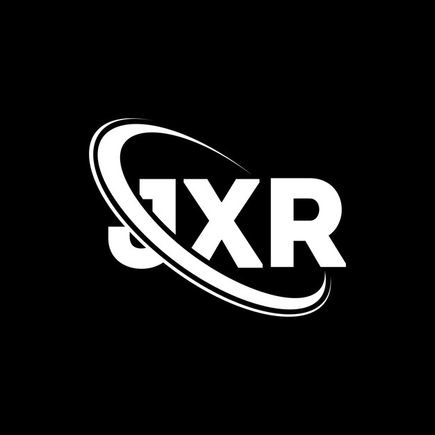 Logotipo de JXR JXR letra JXR diseño de logotipo de letra Iniciales Logotipo JXR vinculado con círculo y mayúscula Logotipo de monograma JXR tipografía para negocios tecnológicos y marca inmobiliaria