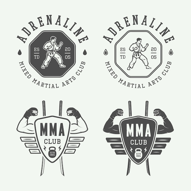 logotipo de karate, emblema