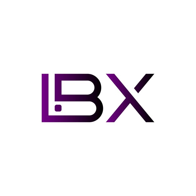 El logotipo de KBX monograma inicial marca de letras diseño de símbolo de tipografía minimalista moderno